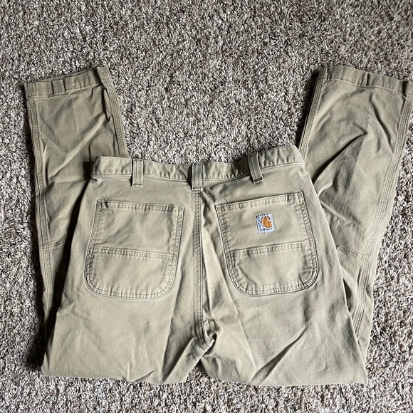 Carhartt straight fit, khaki color jeans - Picture 9 of 13